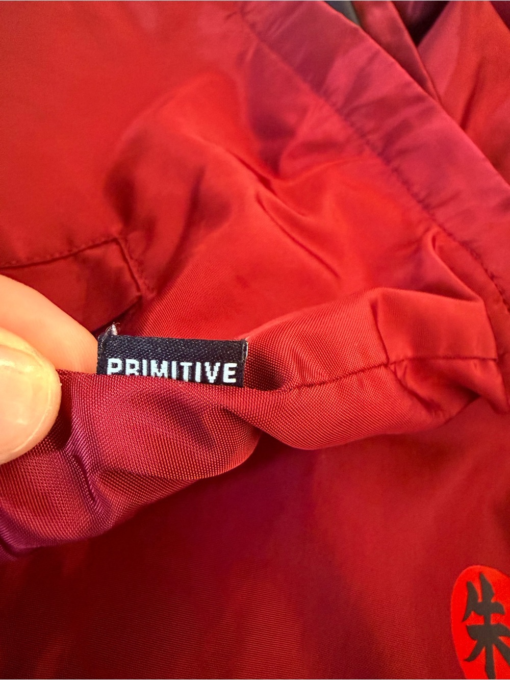 Primitive Maroon Snap-Front Naruto Jacket - Picture 4 of 4